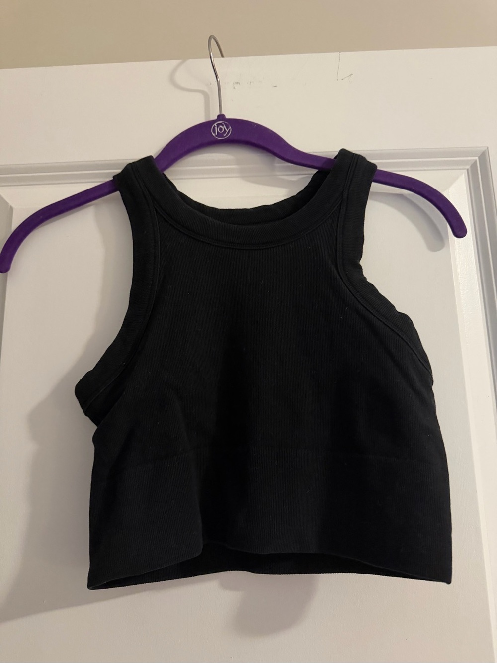 Alo seamless delight high neck tank black medium